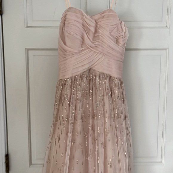A-line Sweetheart Metallic Long Pleated Prom Dress S8275P - Prom